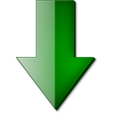 Fleche bas vert icon